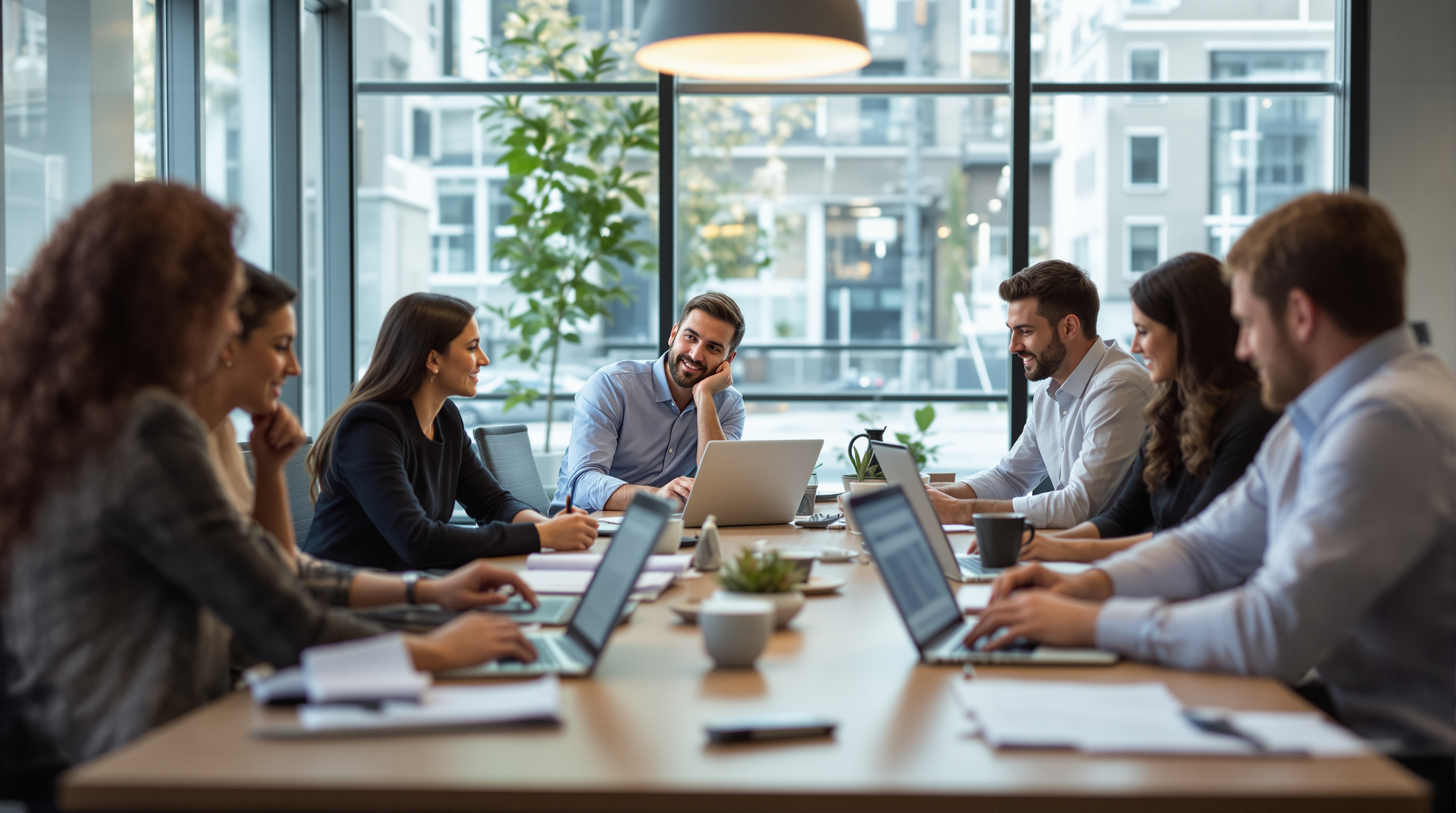 Professional meeting with technical writers